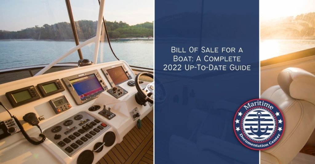 Bill Of Sale Boat