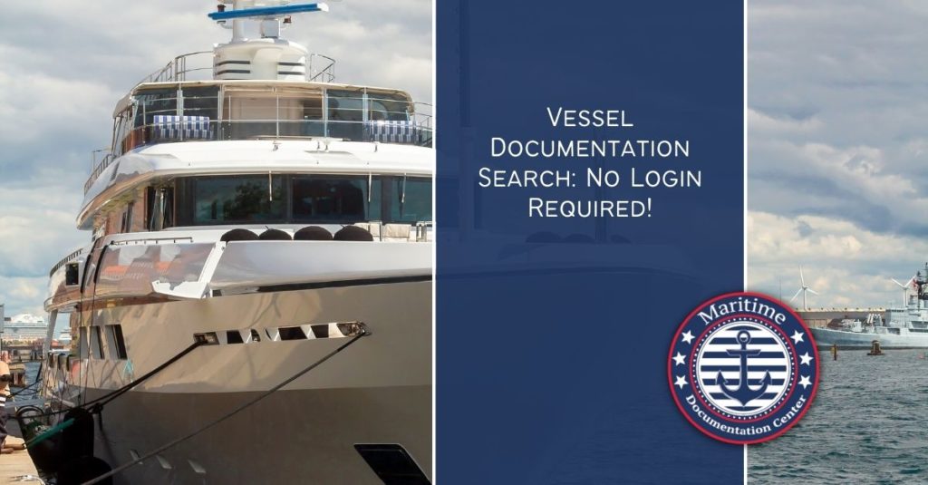 Vessel Documentation Search No Login Required!