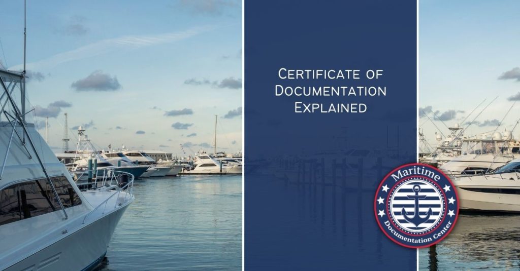 Certificate of Documentation