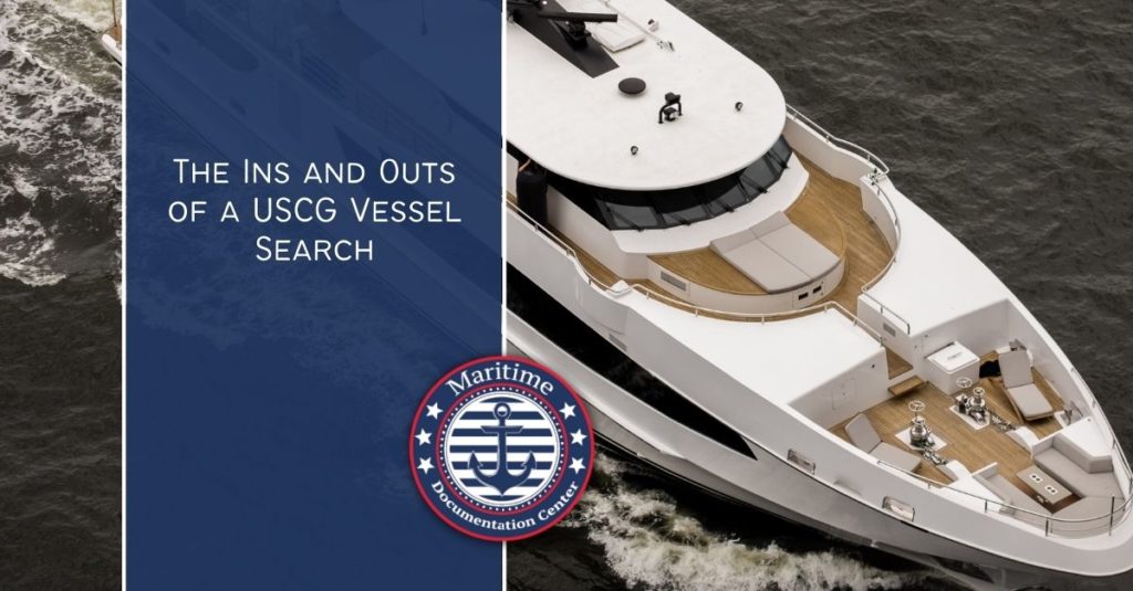 USCG vessel search