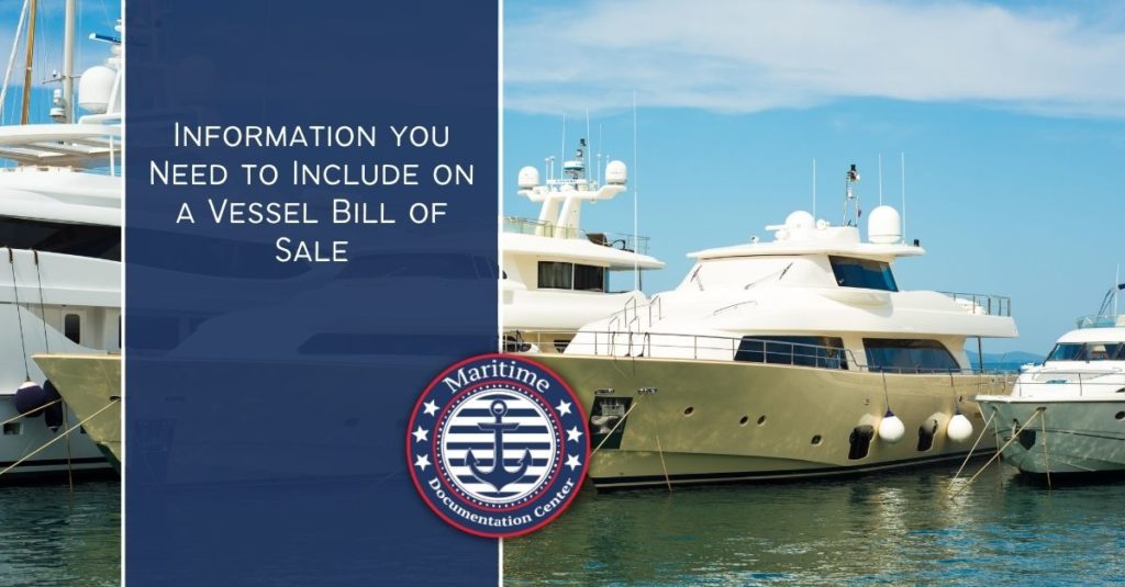 Vessel Bill f Sale
